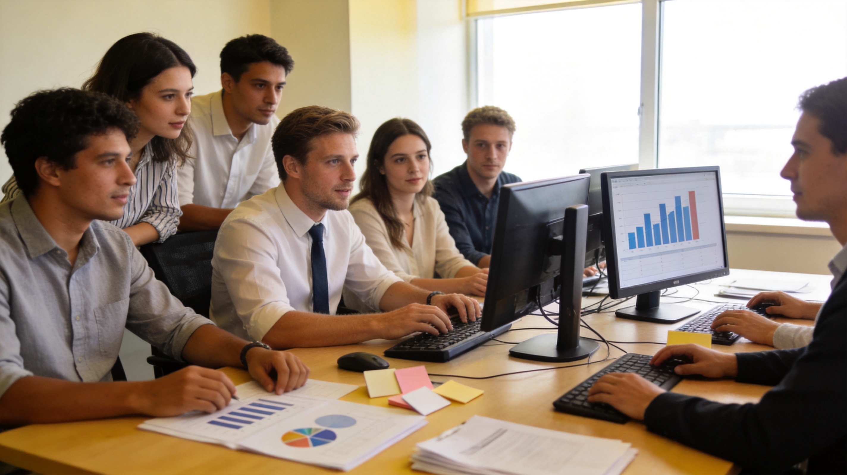 8688体育平台办公与数据团队工作场景